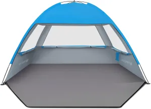 Venustas Beach Tent Sun Shelter for 3-10 Person, UPF 50  UV Protection Canopy, Lightweight and Easy Setup Cabana, Portable Beach Shade