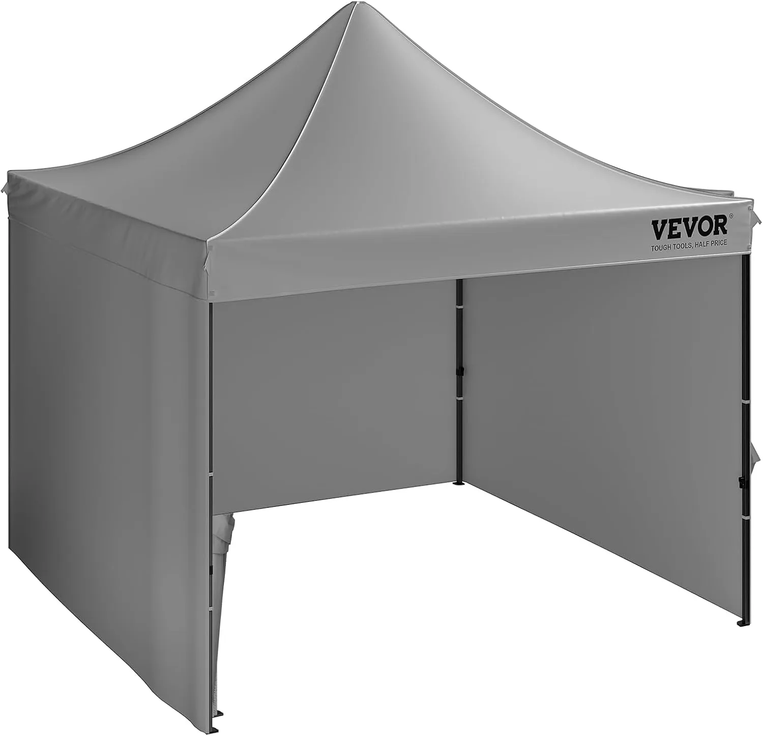 VEVOR 10x10 FT Pop up Canopy with Removable Sidewalls, Instant Canopies Portable Gazebo & Wheeled Bag, UV Resistant Waterproof, Enclosed Canopy Tent for Outdoor Events, Patio, Backyard, Party, Camping