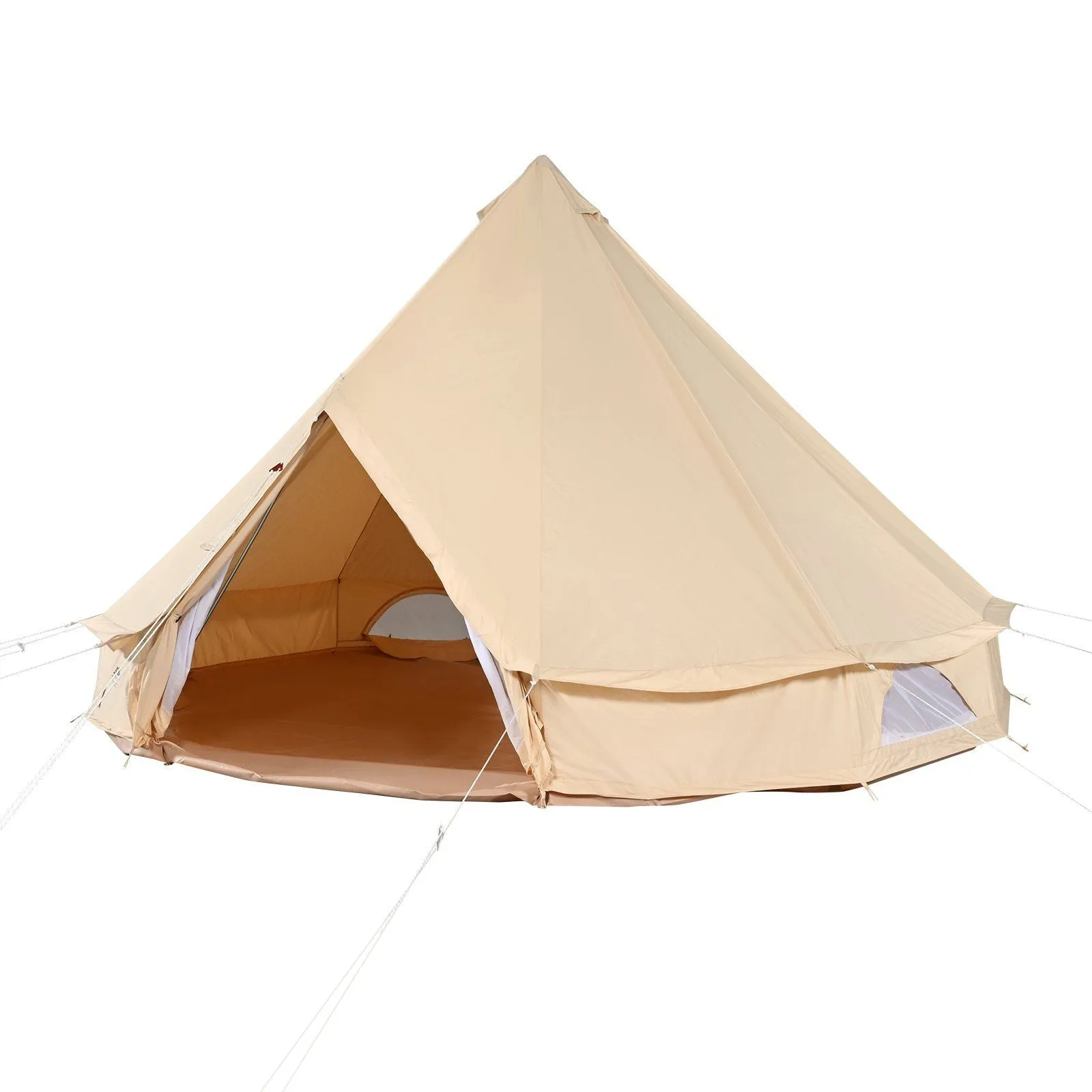 VEVOR Privacy-protected Large Stove Family Wall Detachable Yurt Waterproof with Canvas Tent Camping, Fairly priced Side Person 23'x23'x137"(Diameter Breathable 7M) Tent, 12 for and Jack Glamping Bell
