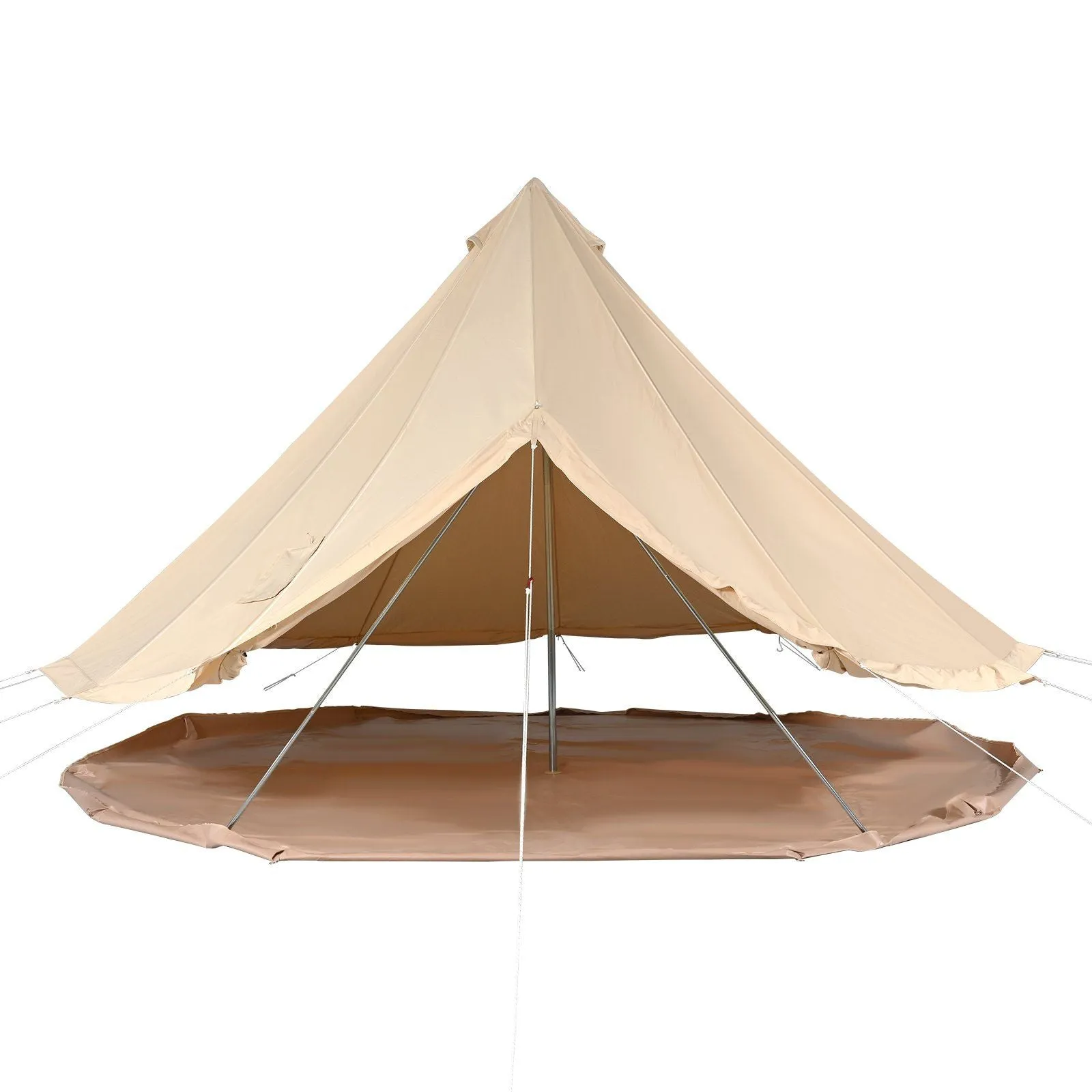 VEVOR Privacy-protected Large Stove Family Wall Detachable Yurt Waterproof with Canvas Tent Camping, Fairly priced Side Person 23'x23'x137"(Diameter Breathable 7M) Tent, 12 for and Jack Glamping Bell