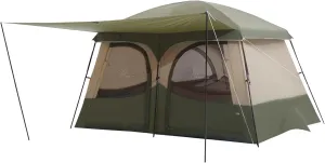 Vidalido Tents，3-4 Person Camping Tent with Extended Vestibule，Weather Resistant Family Tents with Breathable Mesh Windows，Easy Install Waterproof Outdoor Tent for Backpacking and Camping Hiking
