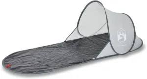 vidaXL Beach Tent, Outdoor Shelter, Foldable Camping Tent, Garden Shelter, Lightweight Tent, Portable Beach Canopy, Gray Pop-up Waterproof