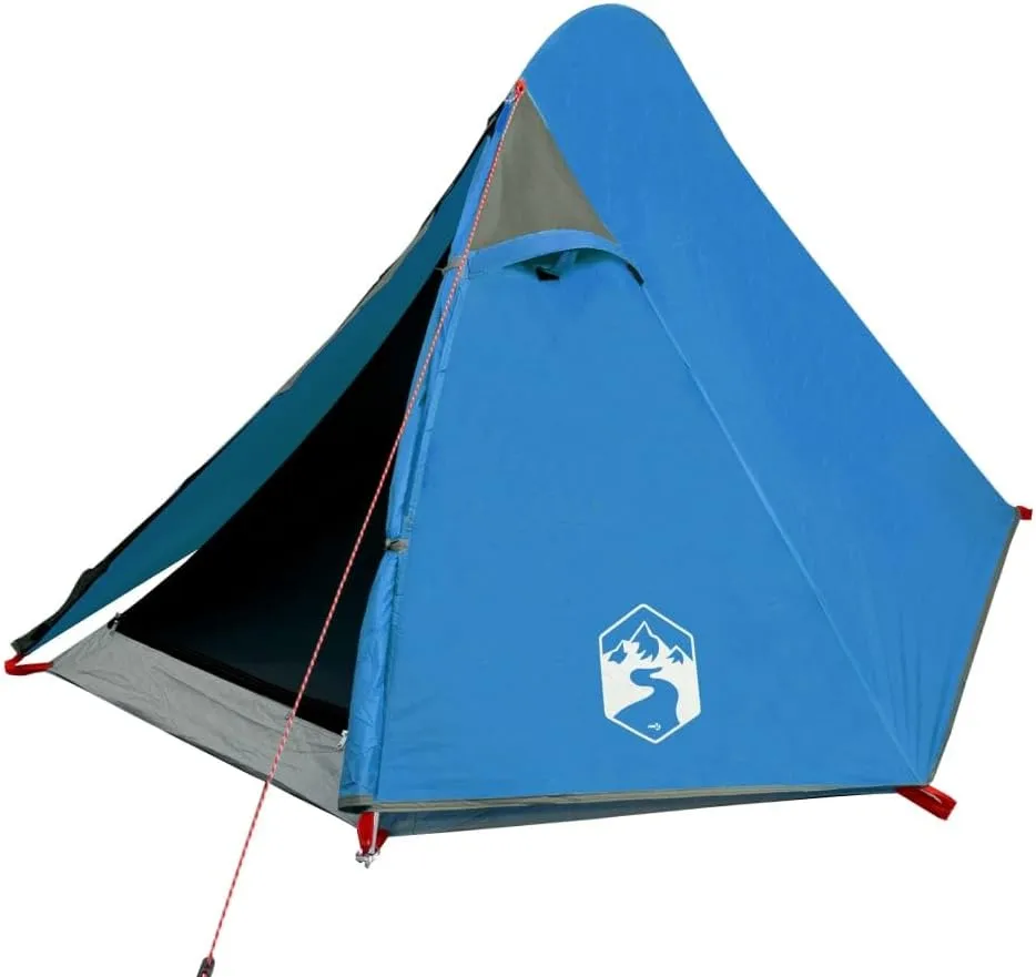 vidaXL Camping Tent Dome 2-Person Blue Waterproof