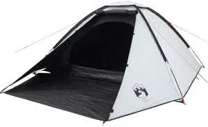 vidaXL Camping Tent Dome 2-Person White Blackout Fabric Waterproof