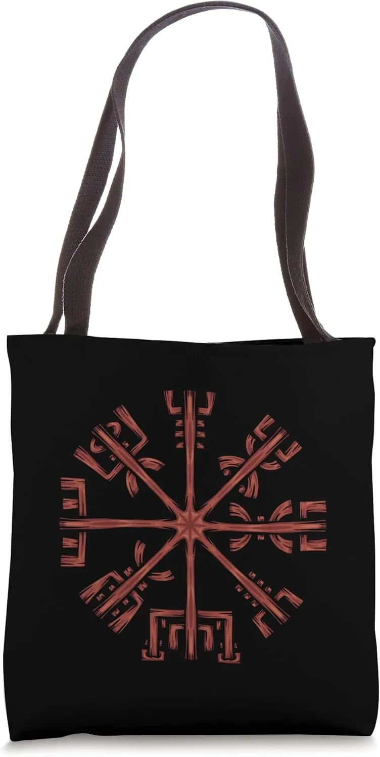 Viking Norway Norwegian Scandinavian VegvíSir Compass Tote Bag