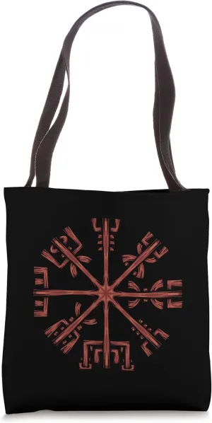 Viking Norway Norwegian Scandinavian VegvíSir Compass Tote Bag