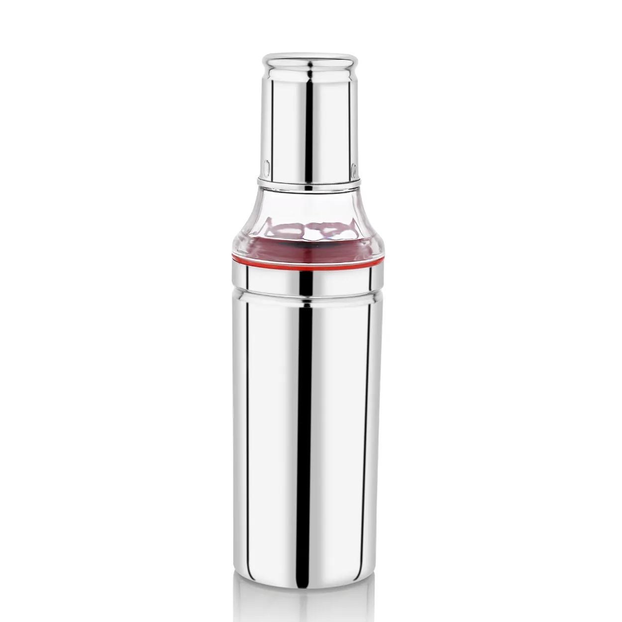 Vinod Stainless Steel Oil Pot Combo Set - 500ml & 1000ml, Rust-Free with Anti-Drip Spout and Clear Lid for Easy Monitoring