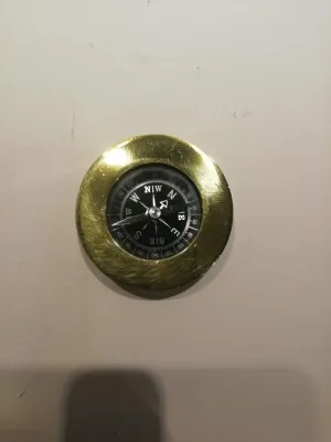 Vintage Brass Desk Compass
