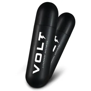 VOLT Grooming Instant Beard Color ECO 2 Pack Refill - Quick Drying Plant Based Hypoallergenic Brush on Color for Beards, Mustaches, and Eyebrows, Onyx (Black)
