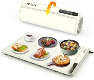 Warming Mat for Food -Electric Food Warming Tray (24"x16"), Rapid Full-Surface Heating, Portable & Rollable Versatile Food Warmer for Countertop, Perfect for Gatherings, Parties &Everyday Use