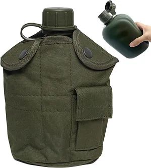 Water Bottle for Camping - Water Jug Leak Resistant Bottle - Portable Drinking Cup Kettle Hydration Accessories for Walking Climbing Hiking Backpacking Travel
