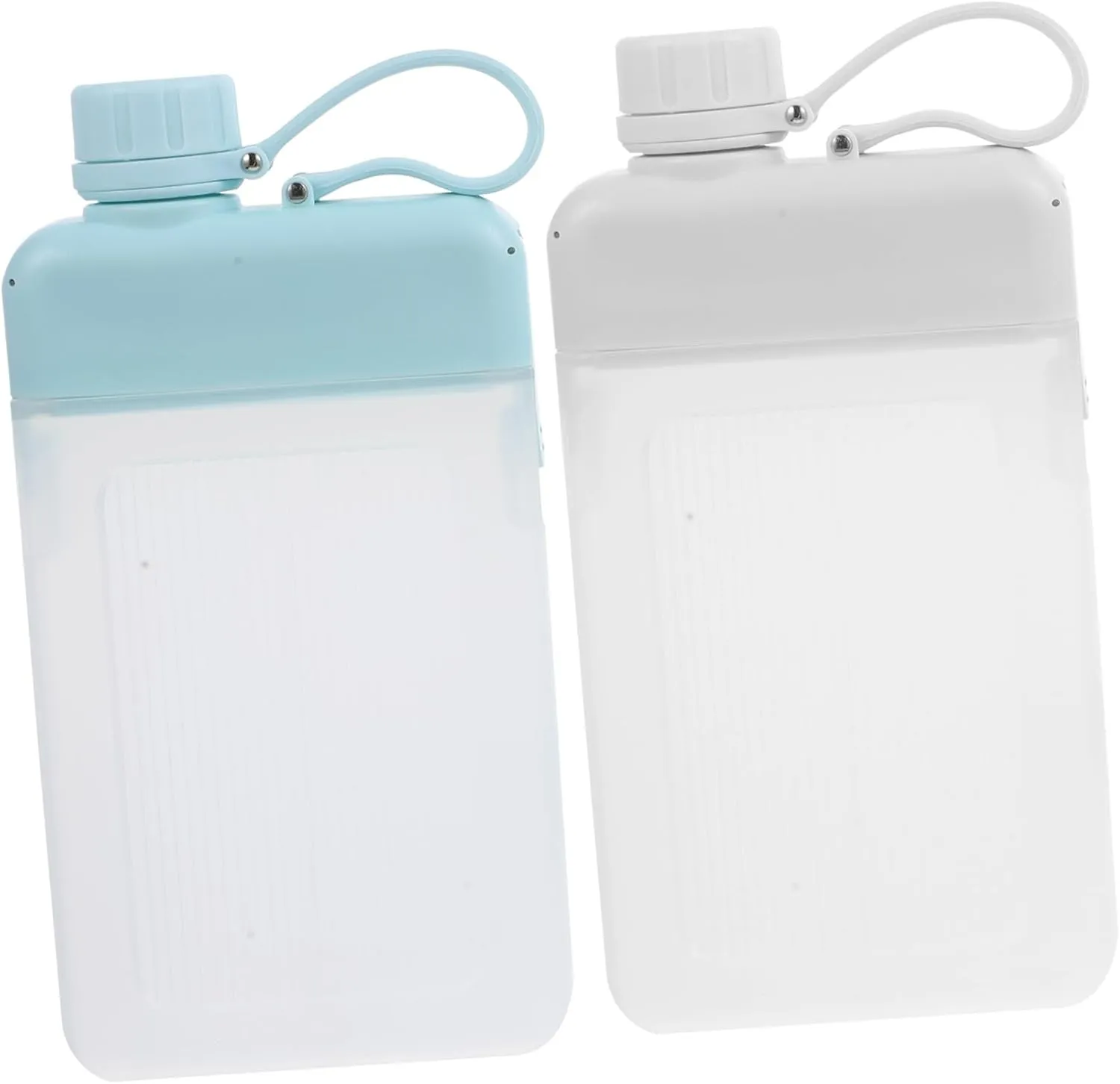 Water Bottle Portable Collapsible Water Cup 2-pack Flat Bottle for Fitness