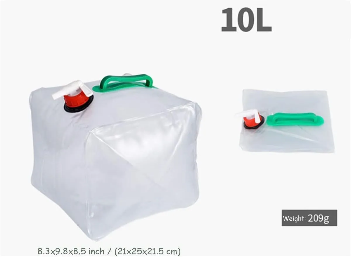 Water Container,Camping Water containers, 2PCS Collapsible Water Storage Containers10L/20L Camping Water BucketPortable Folding Water JugEmergency Water Storage Bag for (Size : 10L) (Size : 10L)