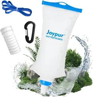 Water Filter Bottle Survival - 650/1000/2000ml Collapsible Water Bottle with NSF/FDA Certification with Filter Squeeze Water Filter Bottle Portable Water Filter Hiking Backpacking Camping