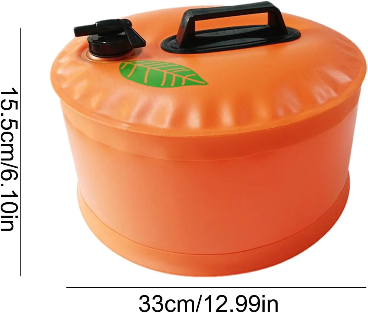 Water Jug, Camping Water Container, Portable Foldable Water Canteen with Spigot & Reinforced Handles, Water Storage Containers for Outdoor Sport, Camping Riding Mountaineer Backoacking (orange)