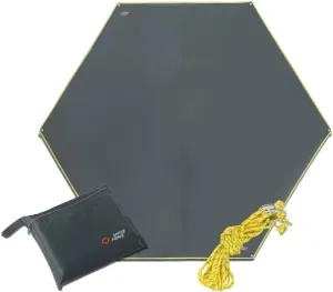 Waterproof Camp Tarp -Hexagonal Tent Tarp for Under Tent -Ground Sheet Mat for Camping Hiking Backpacking Outdoor Travel (L10.3' X 8.8')