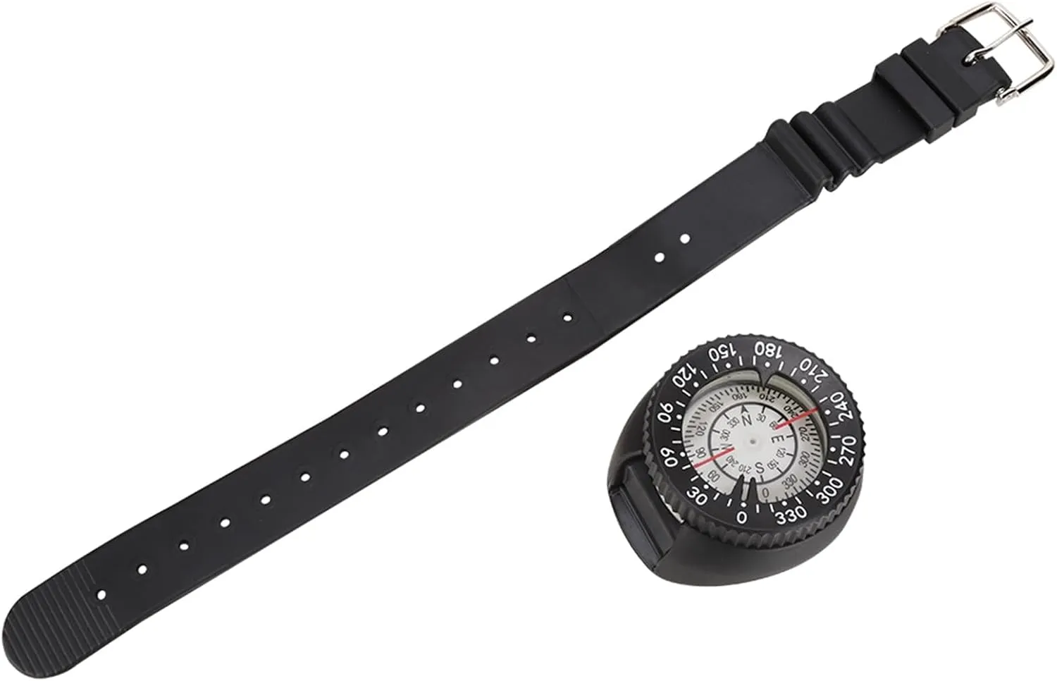 Waterproof Compass 50m Diving, Night Glow, Tilt Correction, Compact and Lightweight, for Divers, Sailors, and Outdoor Adventurers