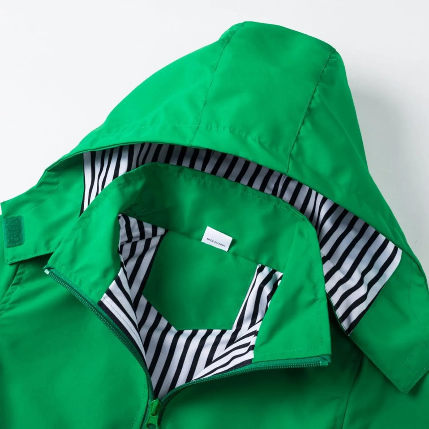 Waterproof Hooded Jacket for Boys Girls,Kids Raincoats Outdoor Windbreaker Dinosaur Rain Jacket