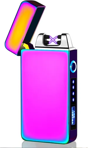 Waterproof Lighter Windproof Lighters Mini Lighters USB Rechargeable Lighter Easy to Use Lighter Flameless Lighters Portable Camping BBQ Kitchen
