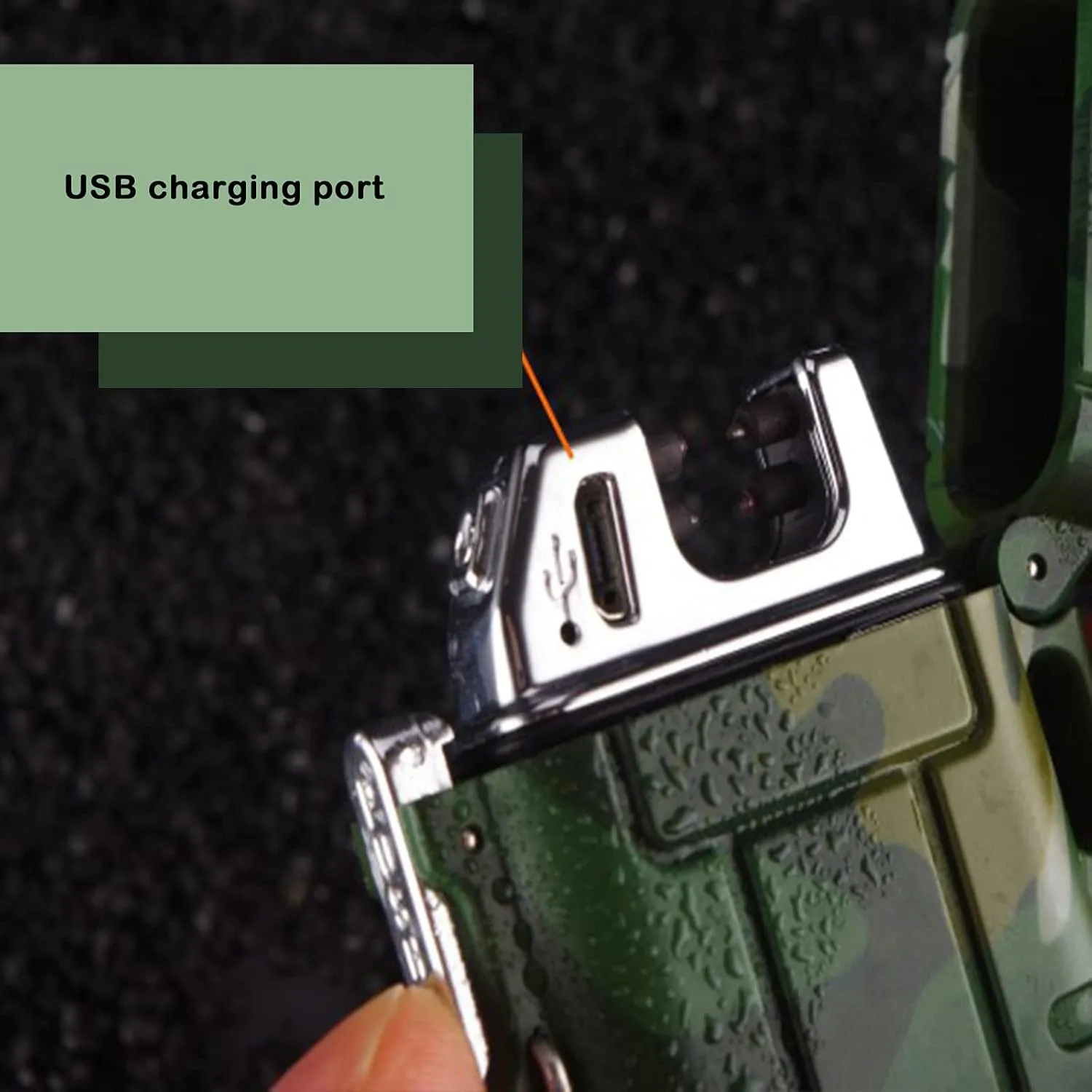 Waterproof Lighter Windproof Lighters Mini Lighters USB Rechargeable Lighter Easy to Use Lighter Flameless Lighters Portable Camping BBQ Kitchen