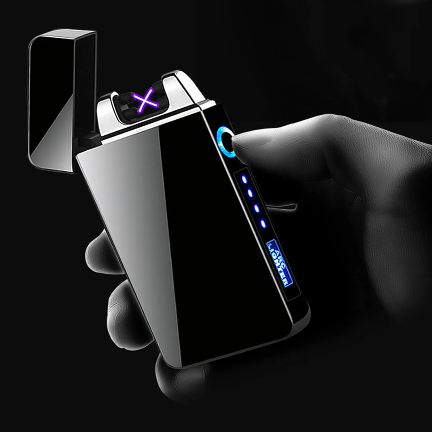 Waterproof Lighter Windproof Lighters Mini Lighters USB Rechargeable Lighter Easy to Use Lighter Flameless Lighters Portable Camping BBQ Kitchen