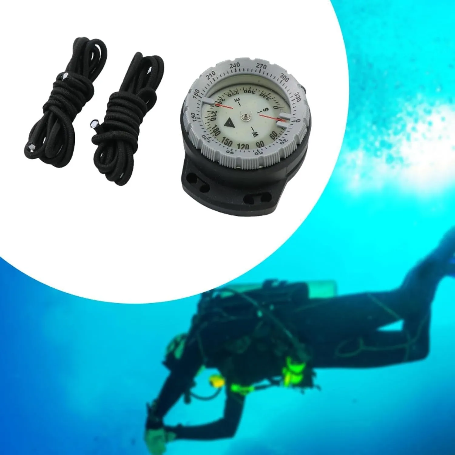Waterproof Underwater Compass for Sailing and Hiking Activities