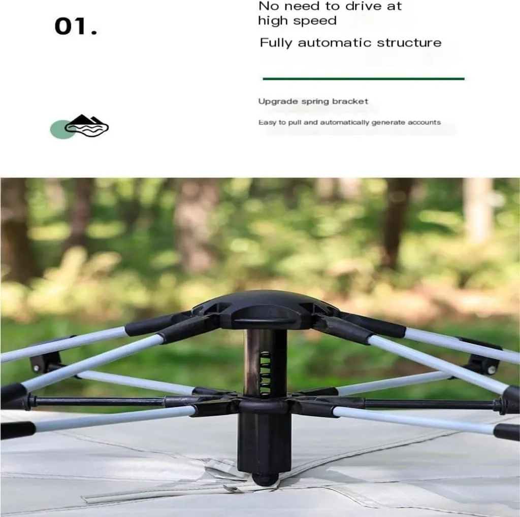 Weatherproof Tents Outdoor Tent, Fully Automatic Quick-Opening Tent, Installation-Free Portable Double-Layer Camping Tent Camping and Hiking Tents