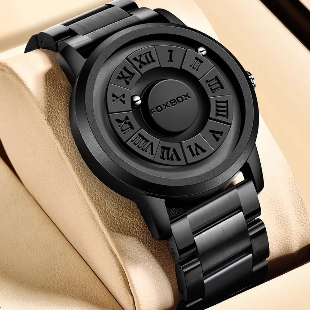 Weicam Unisex Cool Watches Roman Numerals Creative Magnetic Levitation Balls Dial Waterproof Quartz Wrist Watches Couple Watch