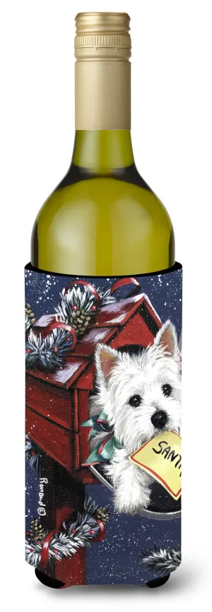 Westie Zoe's Christmas List Wine Bottle Hugger PPP3237LITERK