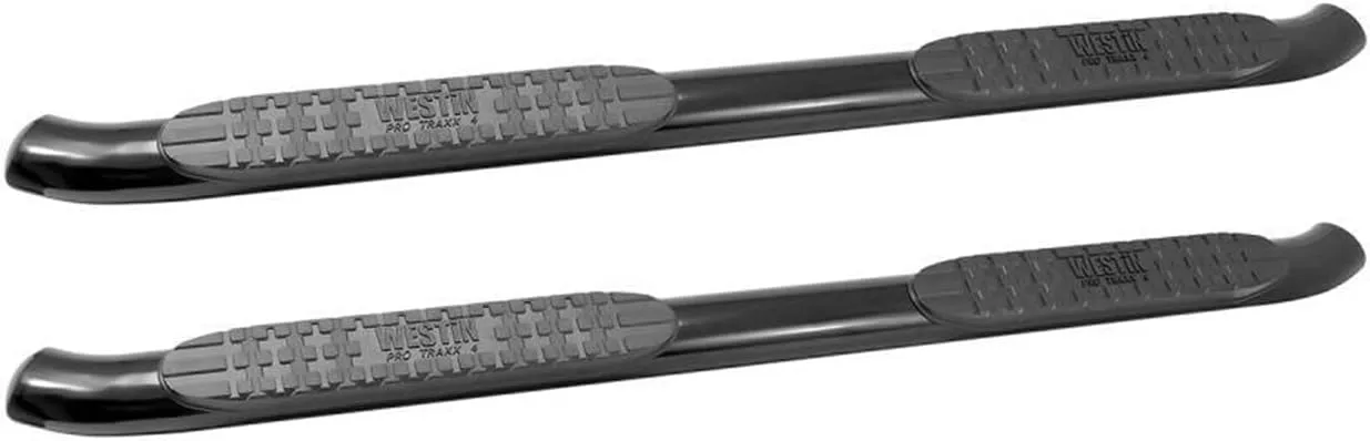Westin 21-22775 PRO TRAXX 4 Oval Nerf Bars fits 2005-2023 Tacoma Double Cab Black Pair