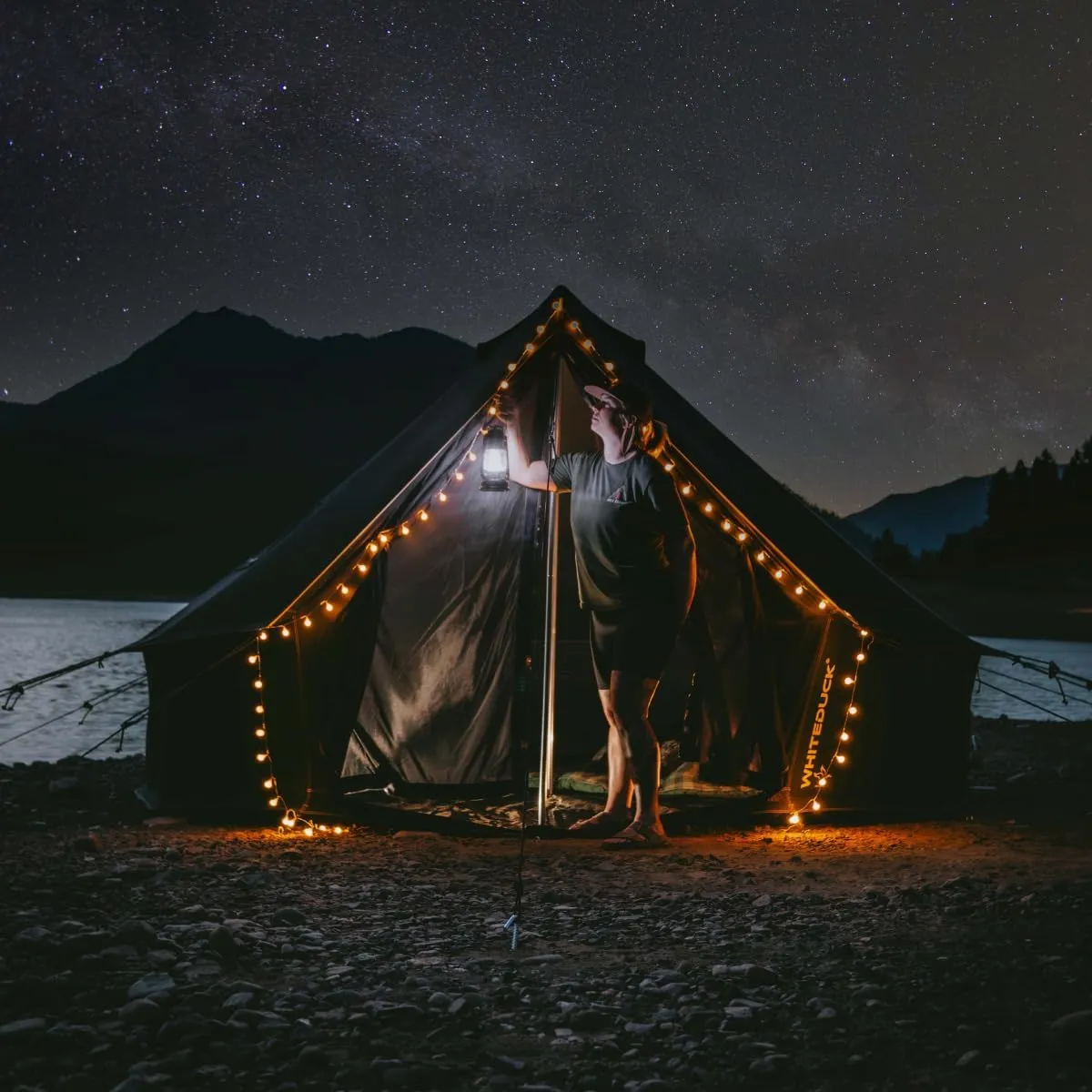 WHITEDUCK Regatta Canvas Bell Tent - w/StoveJack, Waterproof, 4 Season Luxury Camping and Glamping Yurt Tent Outdoor