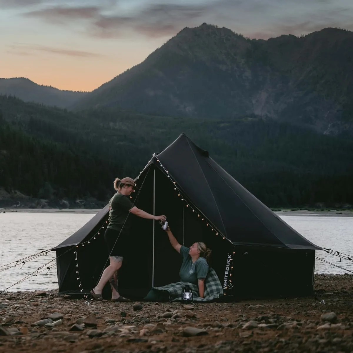 WHITEDUCK Regatta Canvas Bell Tent - w/StoveJack, Waterproof, 4 Season Luxury Camping and Glamping Yurt Tent Outdoor