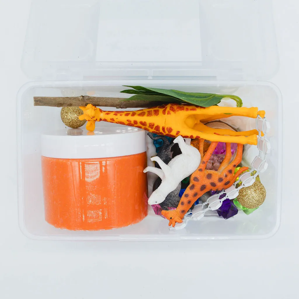 Wild Wonders Mini Sensory Kit, Safari Animals Sensory Play, Cognitive Development and Fine Motor Skills, Tactile Activities for On The Go, Safari Animals Sensory Toys for Preschoolers and Kids Ages 4, 5, 6, 7, 8