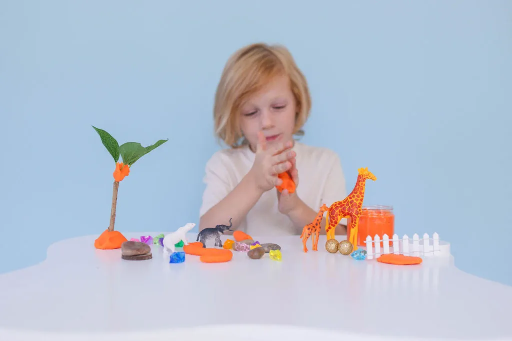 Wild Wonders Mini Sensory Kit, Safari Animals Sensory Play, Cognitive Development and Fine Motor Skills, Tactile Activities for On The Go, Safari Animals Sensory Toys for Preschoolers and Kids Ages 4, 5, 6, 7, 8