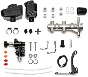 Wilwood 261-16963-BK Remote Tandem M/C Kit, 1-1/8 In Bore, Black