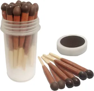 Windproof and Waterproof Survival Matches,Waterproof Matches,Long Burning Windproof & Waterproof Match,Wooden Fire Starters,Camping Matches