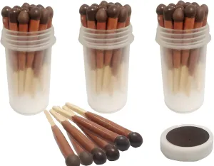 Windproof and Waterproof Survival Matches,Waterproof Matches,Long Burning Windproof & Waterproof Match,Wooden Fire Starters,Camping Matches
