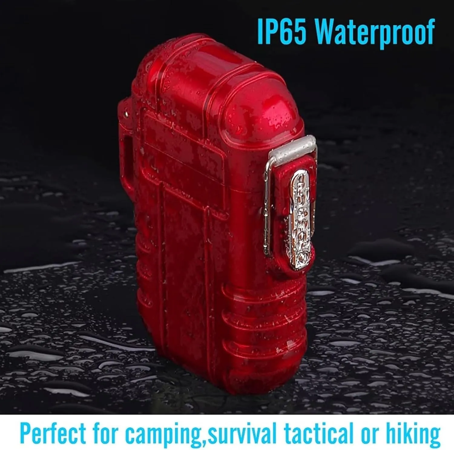 Windproof Lighter,Waterproof Lighter, Camping, Hiking,Lighters,Lighter,Butane Lighter, Jet Flame Lighter, Adjustable Flame Size, Etc(Blue)