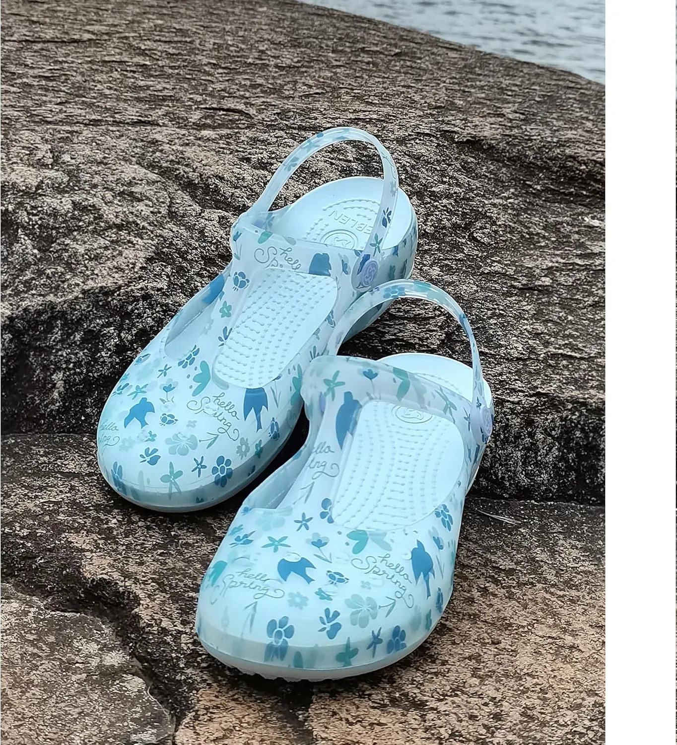 Women's Garden Clogs, Non Slip Platform Mules and Clogs Jelly Hole Shoes