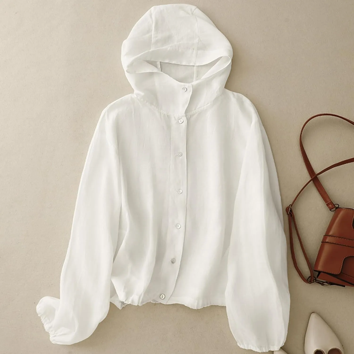 Women's UV Sun Protection Button Down Jackets Athletic Running Lightweight Workout Zip Up Hoodie Outdoor Jackets