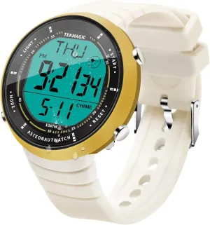 Women's Wristwatch with Silicone Band 10 ATM 330ft Waterproof Suitable for Swimming and Diving with Backlight, Alarm Clock, Stopwatch, Calendar, Dual Time Zone