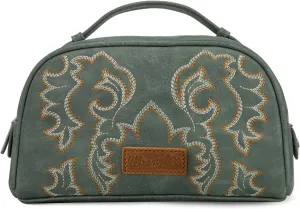 Wrangler Makeup Pouch Bag Mini Western Toiletry Purse Cosmetic Organizer Paisley Travel Pouch for Women