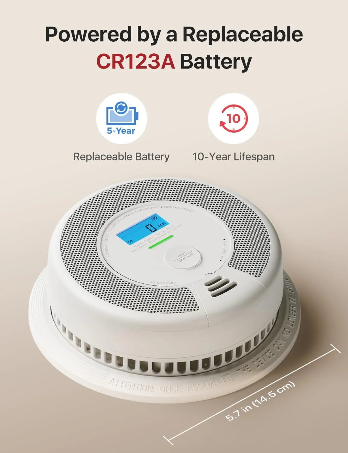 X-Sense Smart Smoke and Carbon Monoxide Detector Combo, Battery-Operated (Not AC Hardwired) Interconnected Combination Smoke Carbon Monoxide Detector, Base Station Required, SC07-MR, 3-Pack