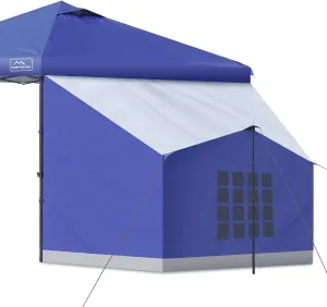 x Wide Easy Up Tents（Blue） Canopy Pop Tent with Gazebo,Compatible KAMPKEEPER Canopy, 10' 10' Tent,Camping 10' Practical Side for Up Set Intelligent