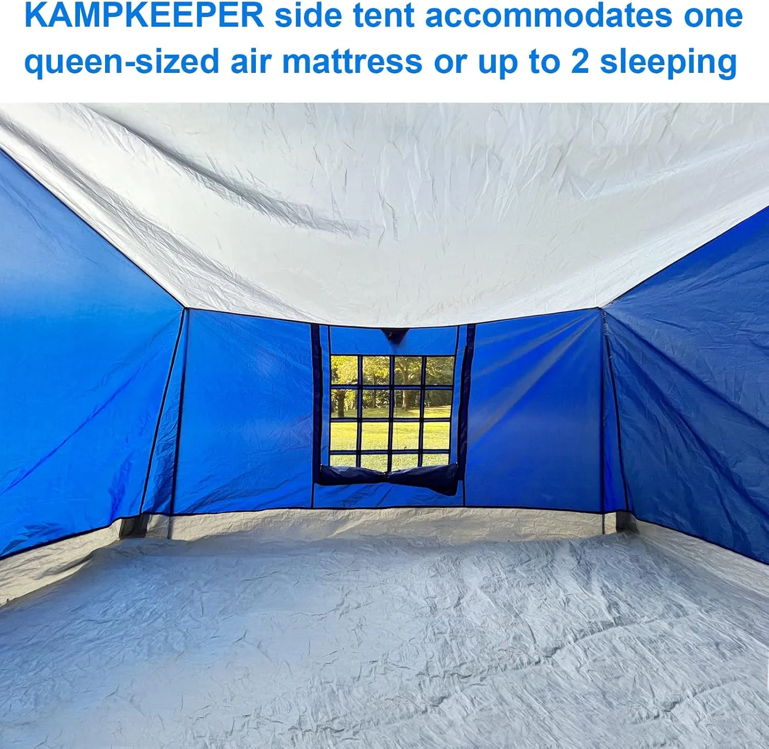 x Wide Easy Up Tents（Blue） Canopy Pop Tent with Gazebo,Compatible KAMPKEEPER Canopy, 10' 10' Tent,Camping 10' Practical Side for Up Set Intelligent