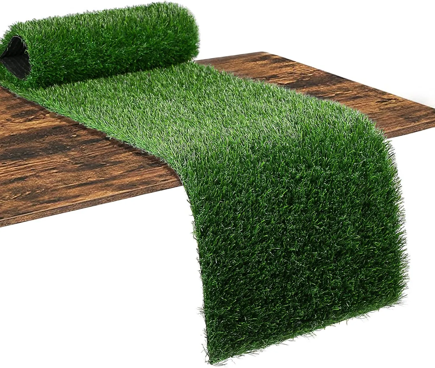 XLX TURF Green Faux Grass Table Runner 12 x 144 Inch, Artificial Turf Table Centerpiece Golf Theme Decor Summer Spring Birthday Party, Wedding, Baby Shower
