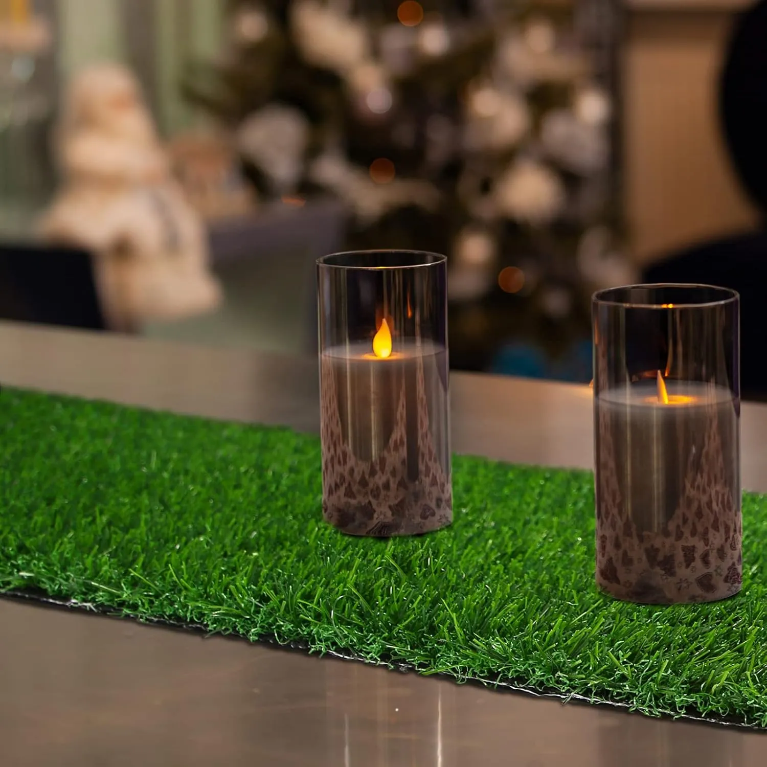 XLX TURF Green Faux Grass Table Runner 12 x 144 Inch, Artificial Turf Table Centerpiece Golf Theme Decor Summer Spring Birthday Party, Wedding, Baby Shower