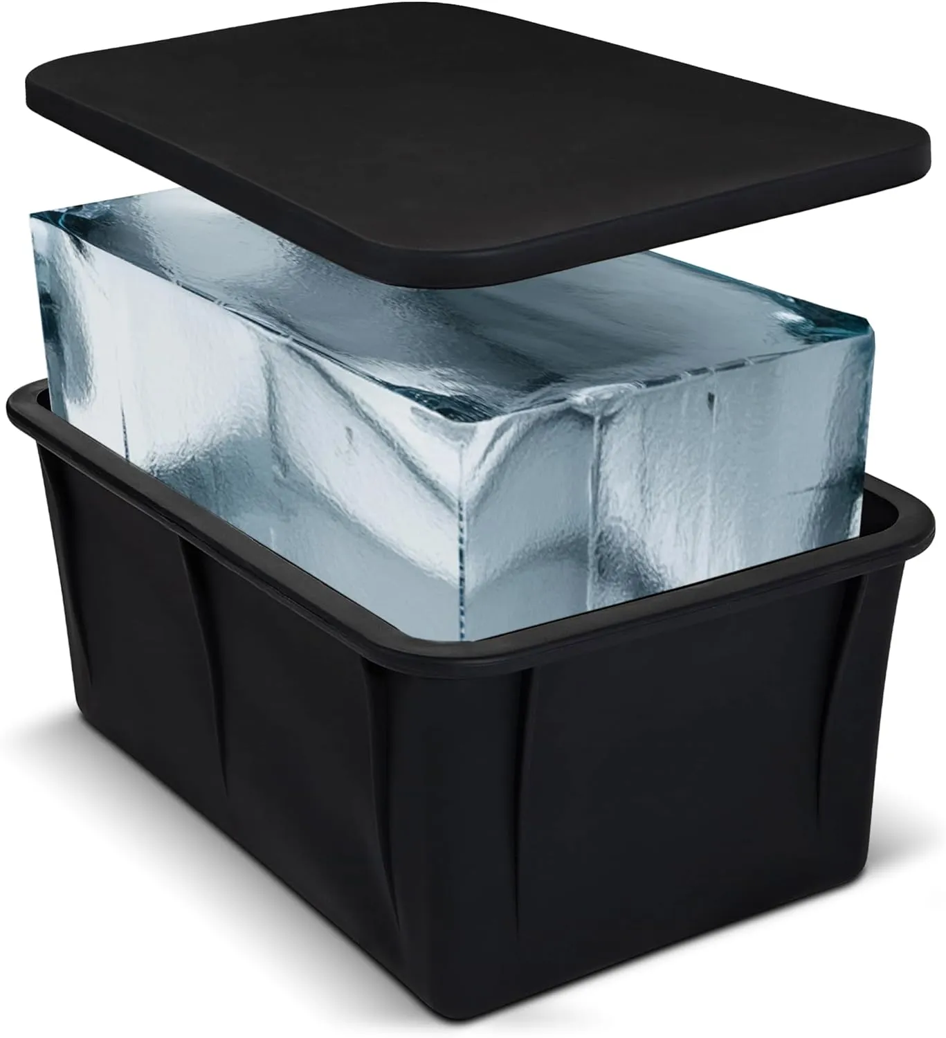 XX-Large Ice Block Mold for Cold Plunge Bath with Airtight Lid, Makes 12lb Large Ice Cubes