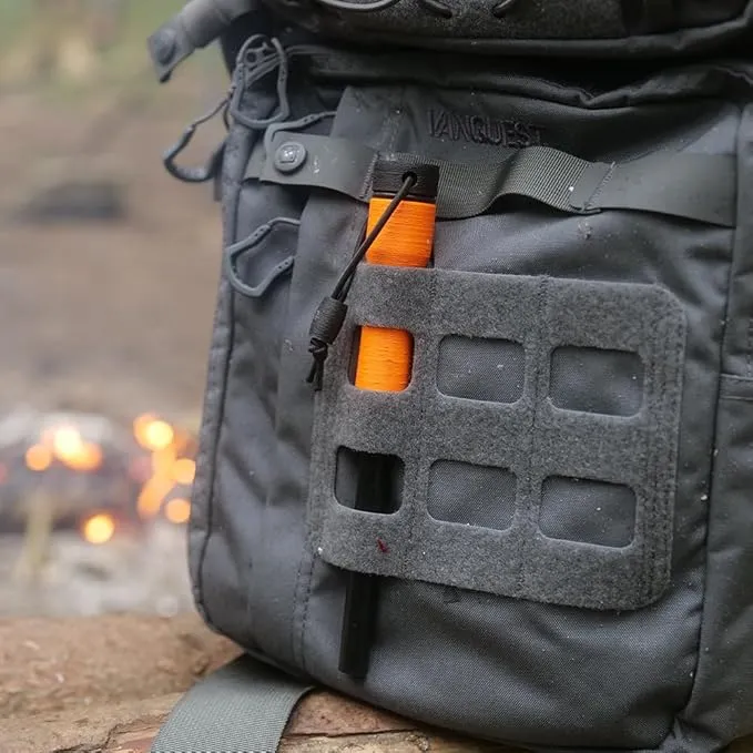 XXL Monster Fire Steel, fire starter kit, camping essentials, survival kit, outdoor, bushcraft, tinder compartment organizer, striker, glow in The dark,