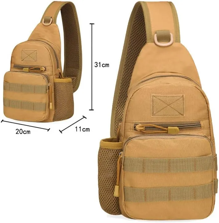YABOO Tactical Molle Combat Camouflage Chest Bag Outdoor Sports Hiking Shoulder Sling Bag Pouch